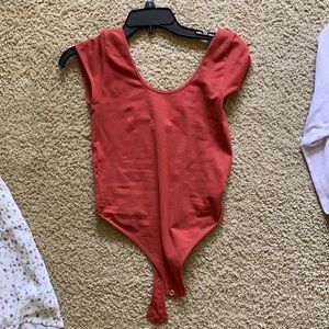 burnt orange bodysuit